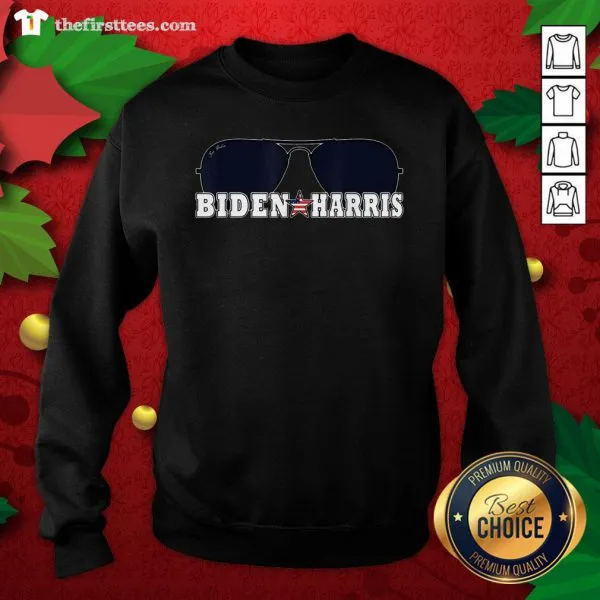 Cool Biden Harris Sunglasses Patriotic Aviator Graphic Shirt - Image 3