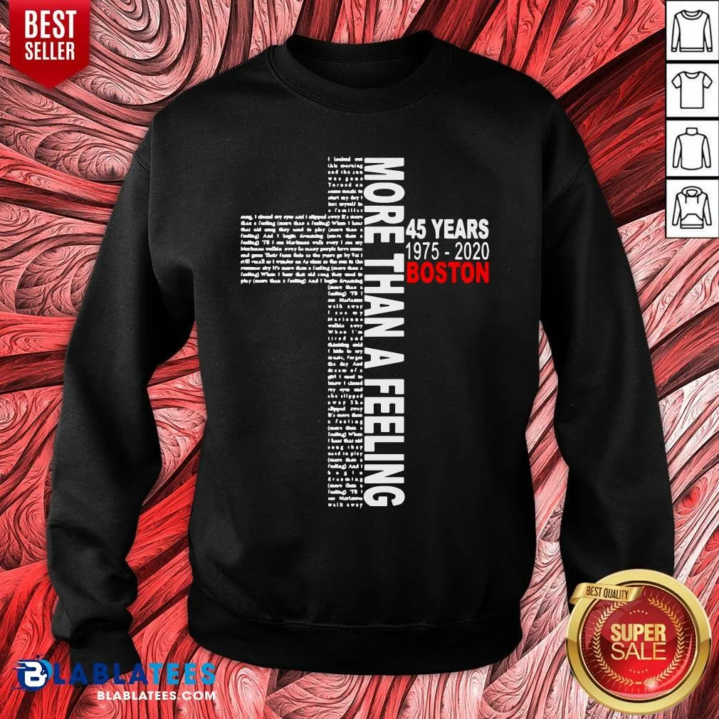 Premium More Than A Feeling 45 Years 1975 2020 Boston Shirt - Image 2