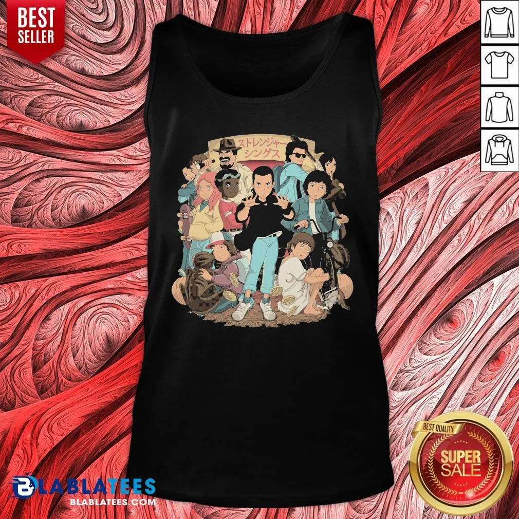 Official Stranger Things And Studio Ghibli Shirt - Image 4