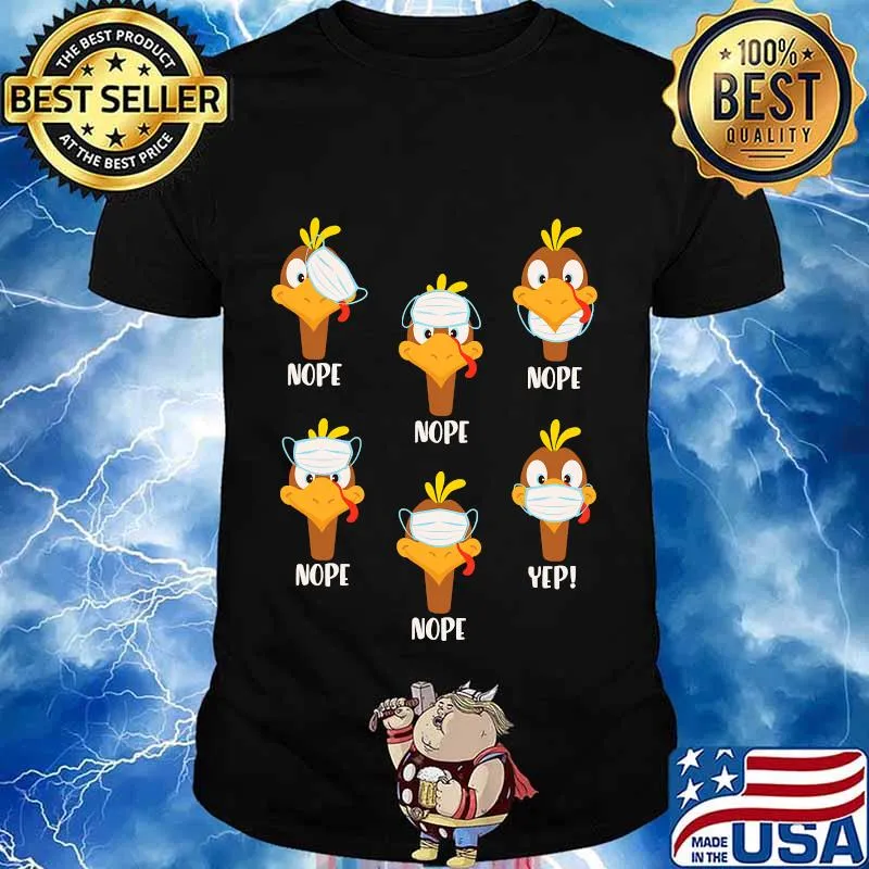 Thanksgiving 2020 turkey wearing mask wrong shirt