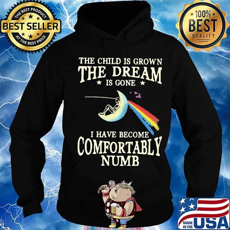 The child is grown the dream is gone i have become comfortably numb pink floyd s Hoodie