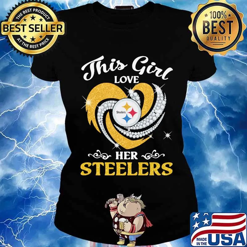 This Girl Love Steelers Her Heart Shirt Ladies tee