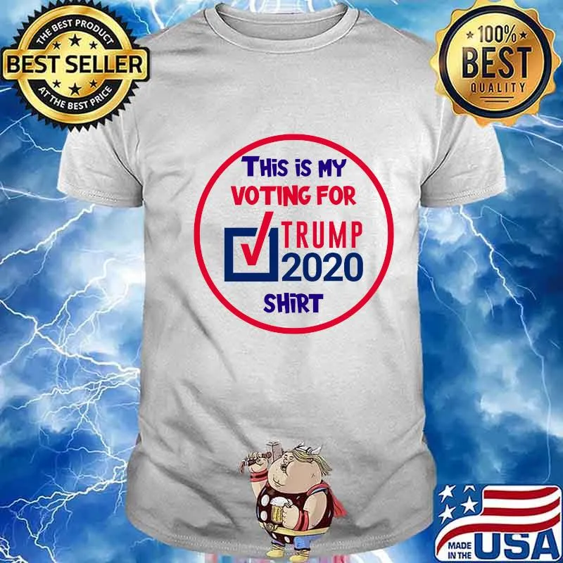 This Is My Vote For Trump 2020 Red White Blue Election Shirt