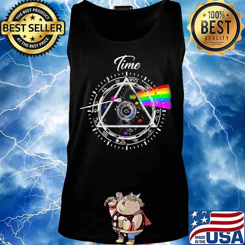 Time Zodiac Clock Pink Floyd Lgbt Shirt Tank top