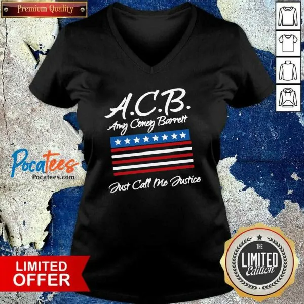 Top Acb Amy Coney Barrett Just Call Me Justice American Flag Shirt - Image 3