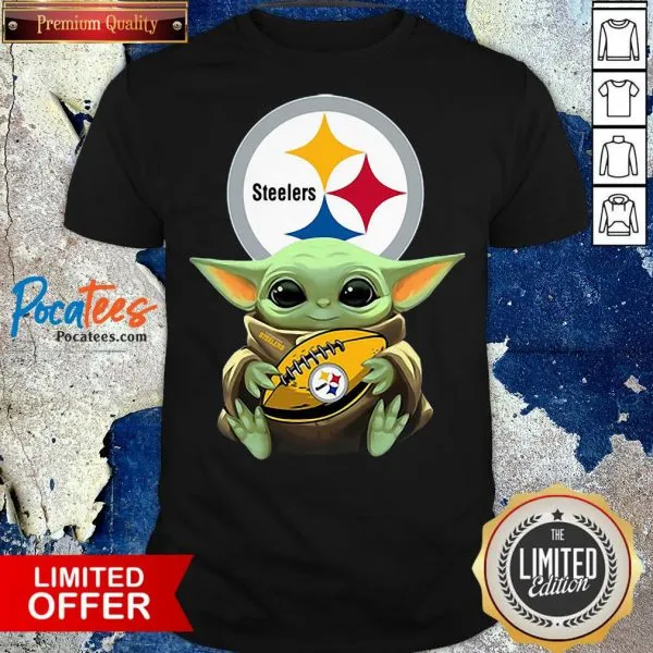 Top Baby Yoda Hug Rugby Steeler Star Shirt