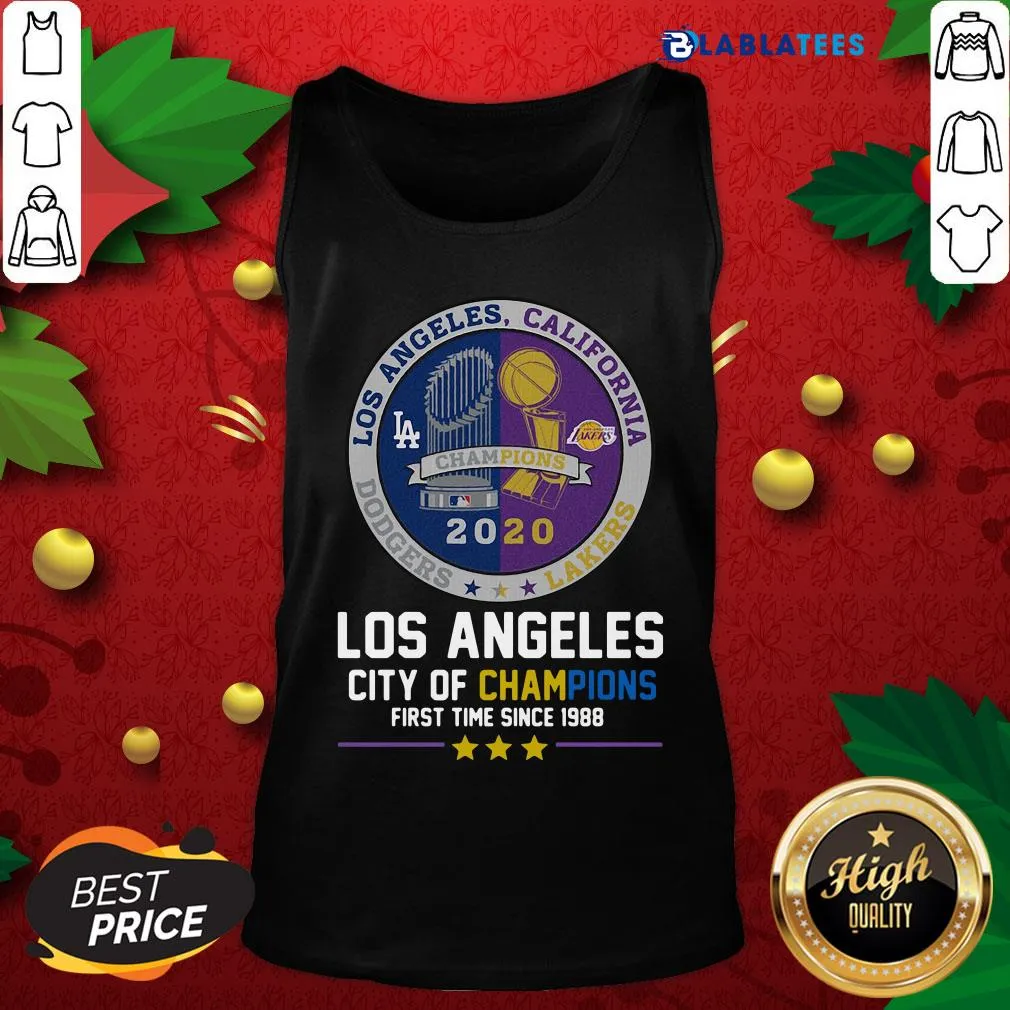Top Los Angeles Dodgers And Los Angeles Lakers California City Of Champions First Time Since 1988 Shirt - Image 4