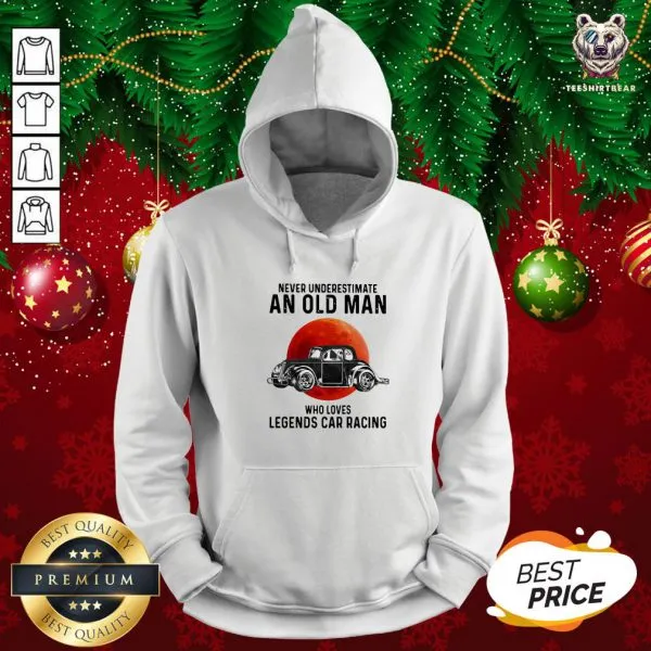 Top Never Underestimate An Old Man Who Loves Legends Car Racing Moon Blood Shirt - Image 5