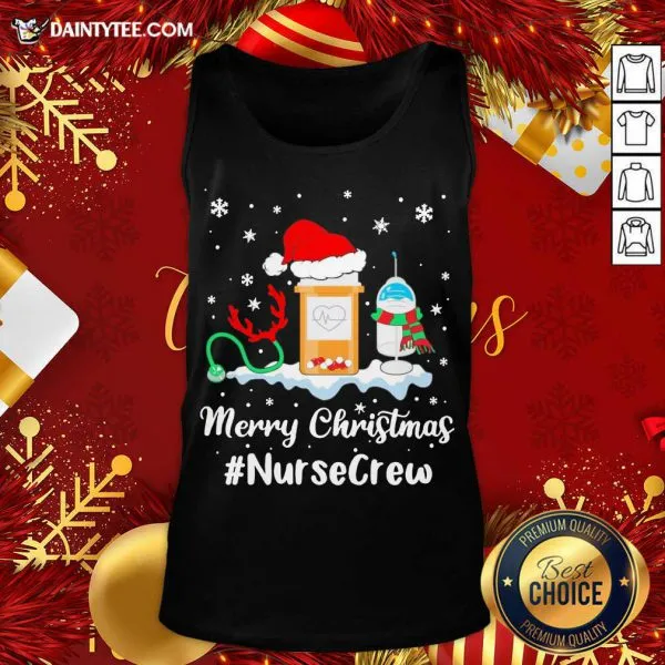 Top Nurse Santa Vaccine Merry Christmas Nurse Crew Shirt - Image 5