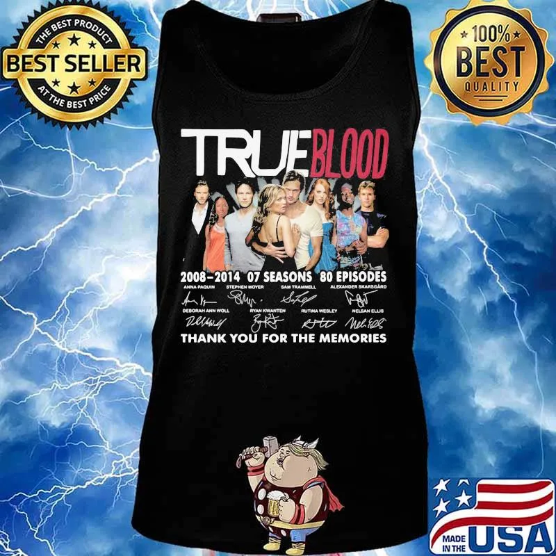 True blood 2008 2014 07 seasons 80 episodes thank you for the memories signatures s Tank top