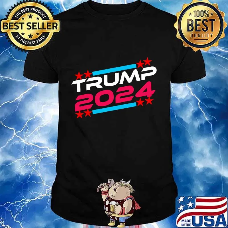 Trump 2024 keep america red again blue and red shirt