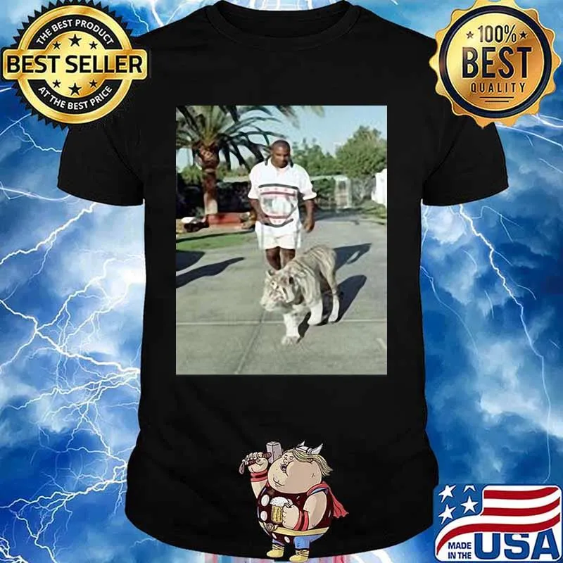 Type mike tyson and tiger shirt