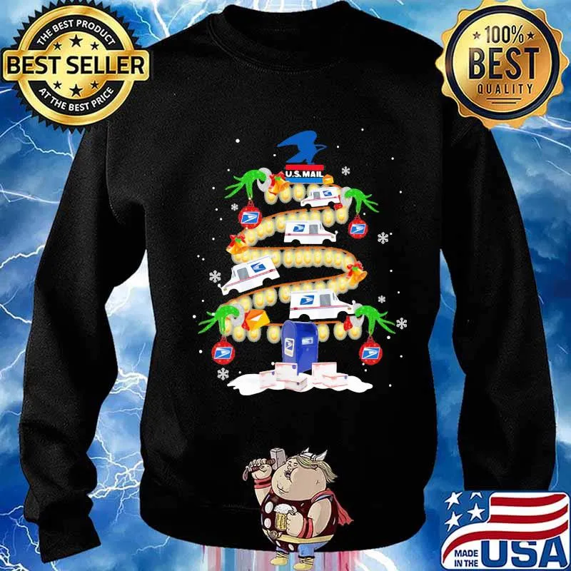 Us Mail Christmas Tree Merry Xmas Shirt Sweater