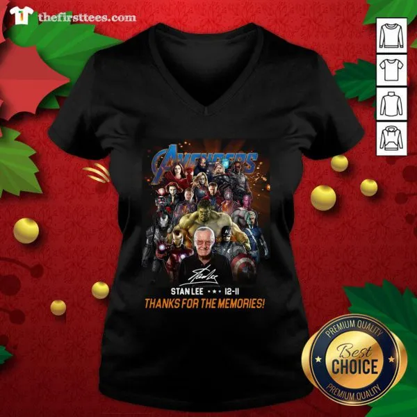 Pretty Avenger Stan Lee 12-11 Thanks For The Memories Shirt - Image 3