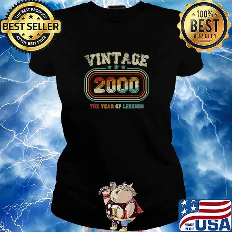Vintage 2000 The Years Of Legends 21st Birthday Shirt Ladies tee