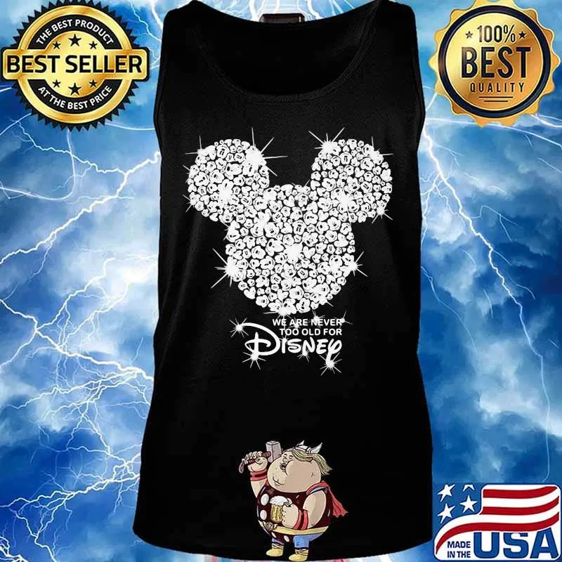 We are never too old for disney mickey mouse diamond s Tank top