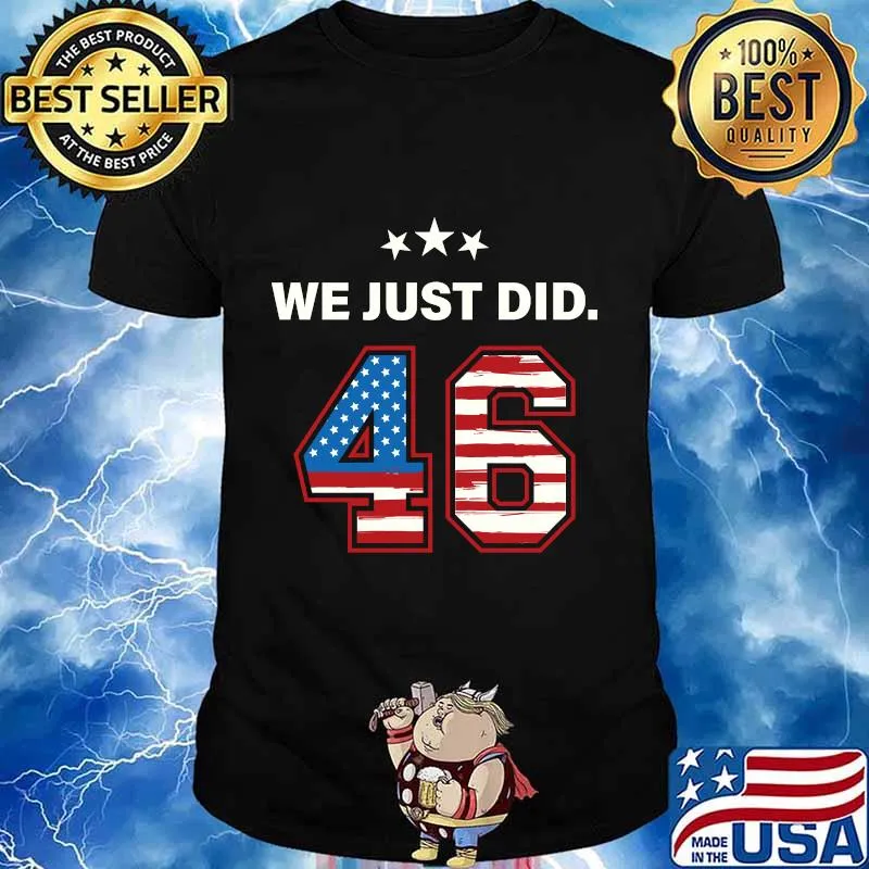 We just did 46 american flag stars shirt