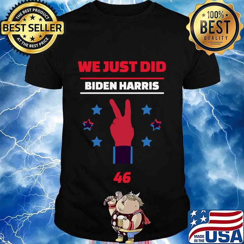 We just did 46 biden harris peace stars election 2020 shirt