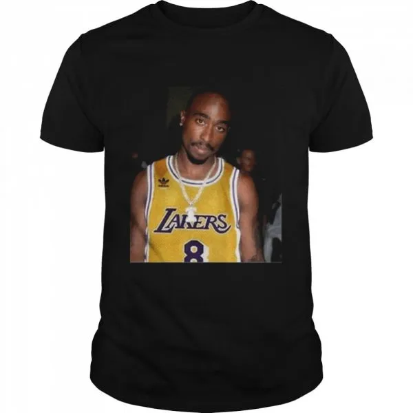 08 Rapper Tupac Shakur Los Angeles Lakers shirt
