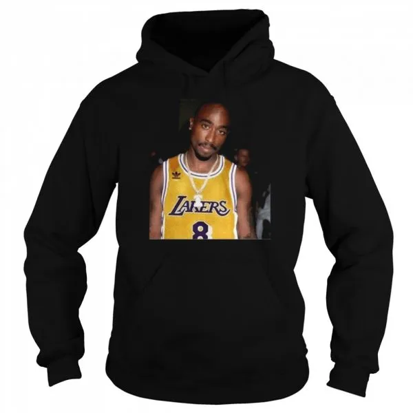 08 Rapper Tupac Shakur Los Angeles Lakers shirt - Image 5