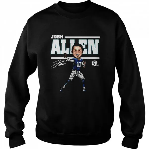 17 Josh Allen Buffalo Bills signature shirt - Image 4