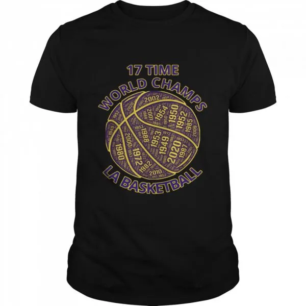 17 time world champs la basketball shirt