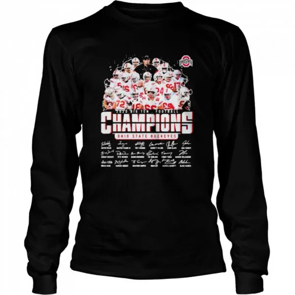 2020 Big Ten Football Champions Ohio State Buckeyes Signature shirt - Image 3