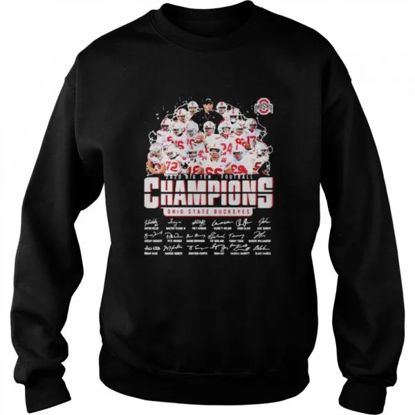 2020 Big Ten Football Champions Ohio State Buckeyes Signature shirt - Image 4