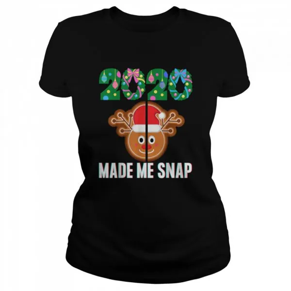 2020 Made Me Snap Christmas Santa Rudolph Ugly Xmas shirt - Image 2