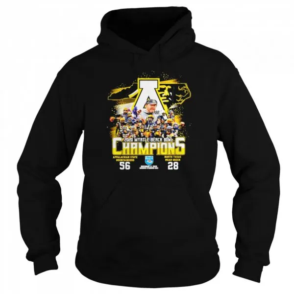 2020 Myrtle Beach Bowl Champions Appalachian State Mountaineers 56 North Texas Mean Green 28 shirt - Image 5