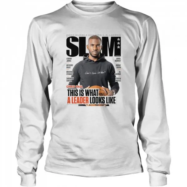 2020 bubble champions LA Lakers Slam Chris Paul this is what a leader looks like shirt - Image 3