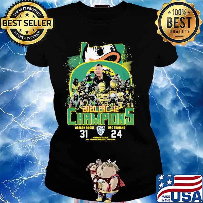 2020 Pac-12 Champions Victory 31 24 Usc Trojans Shirt Ladies tee