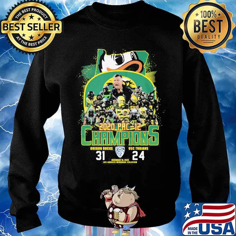 2020 Pac-12 Champions Victory 31 24 Usc Trojans Shirt Sweater
