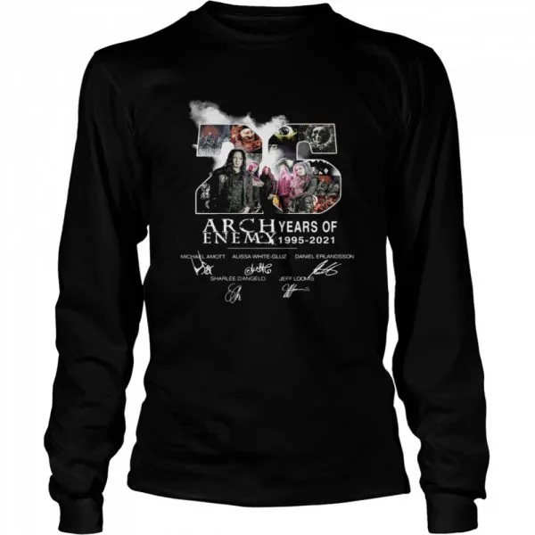 26 Years Of Arch Enemy 1995 2021 Signatures shirt - Image 3