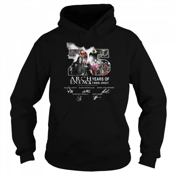 26 Years Of Arch Enemy 1995 2021 Signatures shirt - Image 5