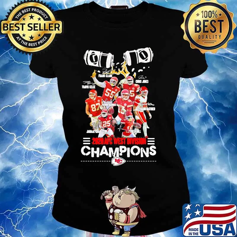 2828 Afc West Division Champions Kc Football Shirt Ladies tee