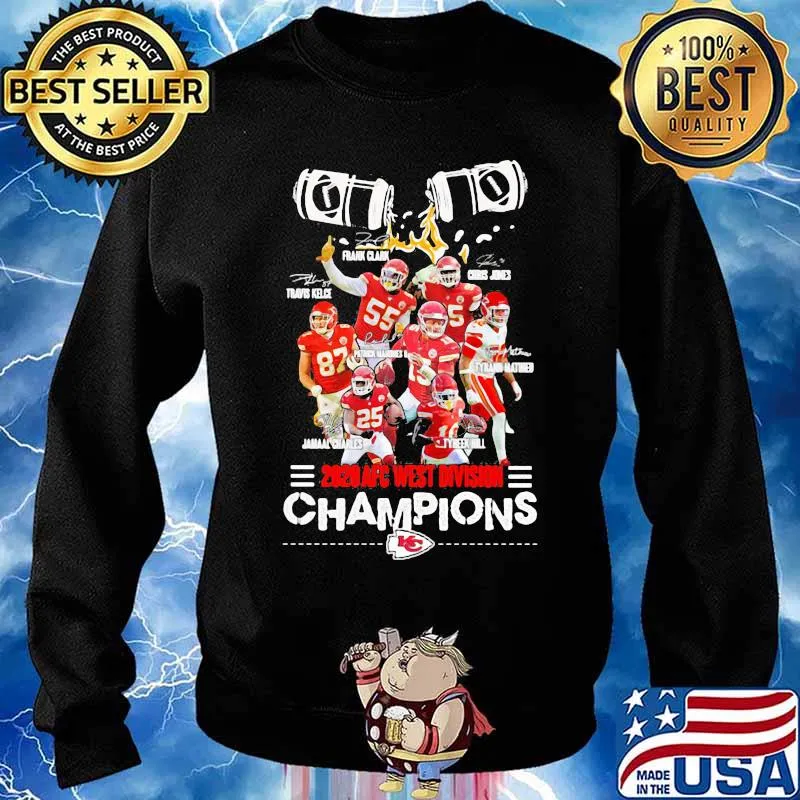 2828 Afc West Division Champions Kc Football Shirt Sweater