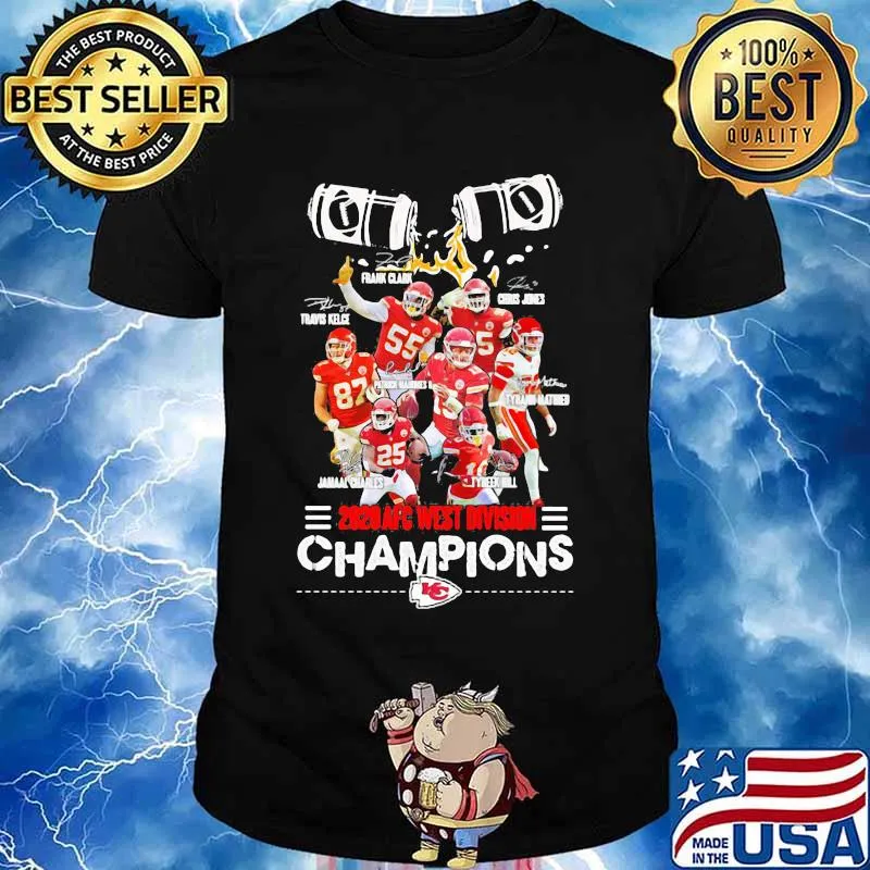 2828 Afc West Division Champions Kc Football Shirt