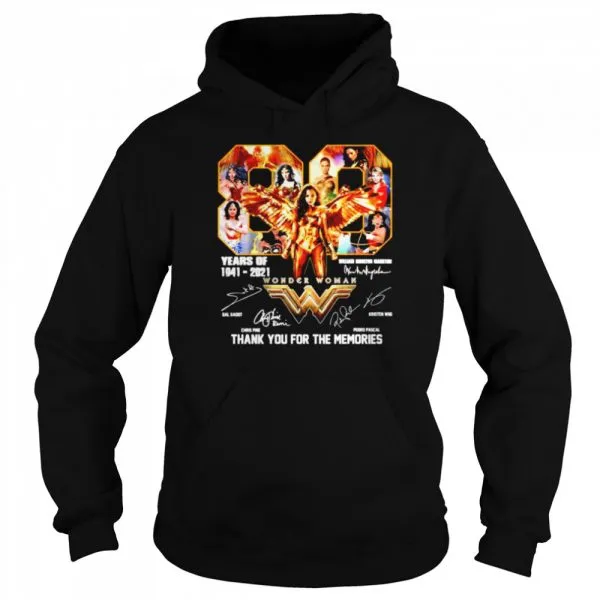 80 years of 1941-2021 Wonder Woman thank you for the memories shirt - Image 5