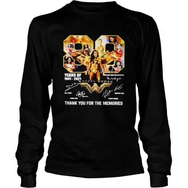 80 years of wonder woman thank you for the memories shirt - Image 3