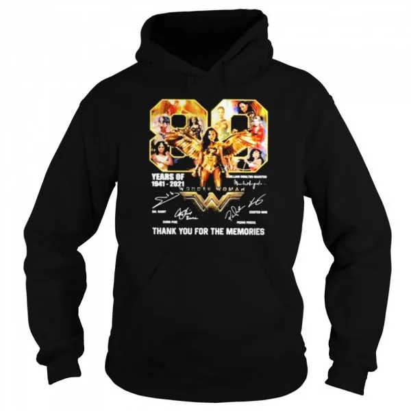 80 years of wonder woman thank you for the memories shirt - Image 5