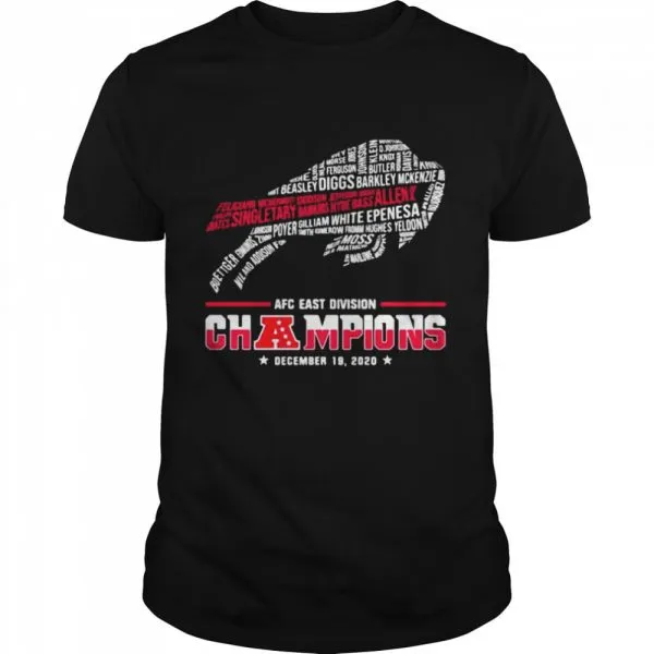Afc East Division Champions December 2020 List City New York Symbol Buffalo shirt