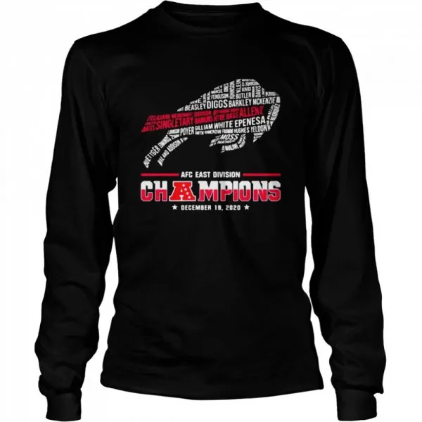 Afc East Division Champions December 2020 List City New York Symbol Buffalo shirt - Image 3