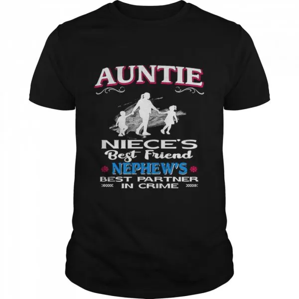 Auntie Nieces Best Friend Nephews Best Partner In Crime Classic Mens T-shirt - Image 2