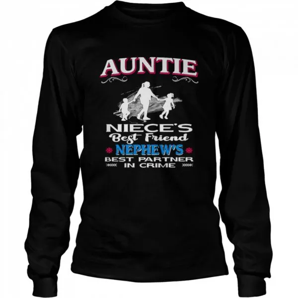 Auntie Nieces Best Friend Nephews Best Partner In Crime Classic Mens T-shirt - Image 4
