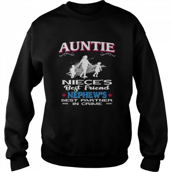 Auntie Nieces Best Friend Nephews Best Partner In Crime Classic Mens T-shirt - Image 5