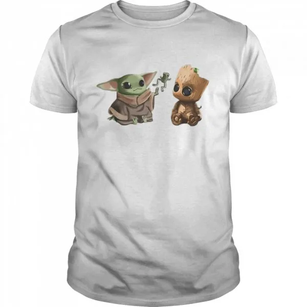 Baby Yoda And Baby Groot Frog shirt