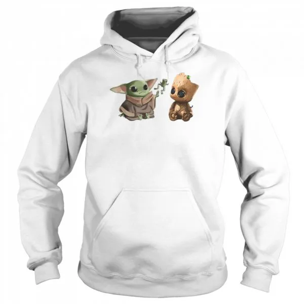Baby Yoda And Baby Groot Frog shirt - Image 5