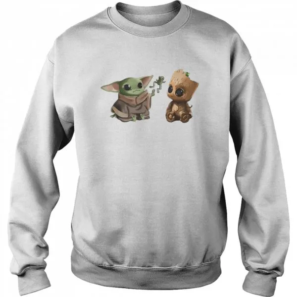 Baby Yoda And Baby Groot Frog shirt - Image 4