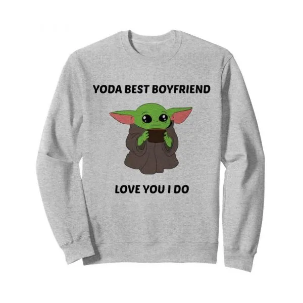 Baby Yoda Best Boyfriend Love You I Do shirt - Image 5